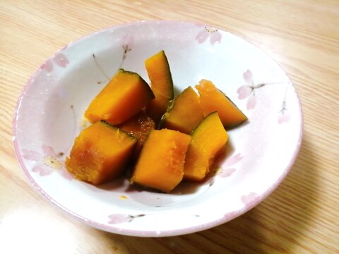 レンジで☆かぼちゃの蜂蜜醤油煮